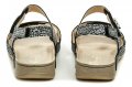 Amulet AM489 černé stříbrné dámské sandály | ARNO.cz - obuv s tradicí