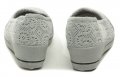 Scandi 230-0059-S1 šedé dámské baleríny na klínku | ARNO.cz - obuv s tradicí