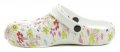 Slobby 59-0529-S1 bílo květované nazouváky | ARNO.cz - obuv s tradicí
