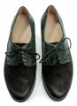 Mintaka 3343 černo zelené dámské polobotky | ARNO.cz - obuv s tradicí