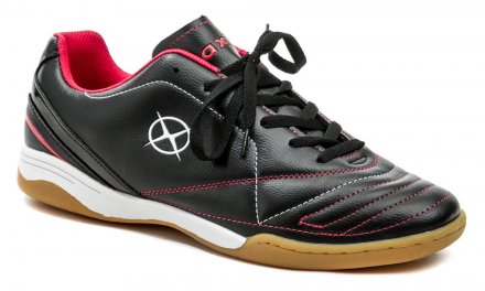 Celoroční nadměrné sportovní indoor obuv na šněrování tkaničkami, vyrobená ze syntetického materiálu.