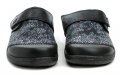 Medi Line 1468 černé dámské zdravotní nazouváky | ARNO.cz - obuv s tradicí