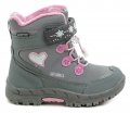 American Club HL-38-21 šedo růžové dětské zimní boty | ARNO.cz - obuv s tradicí