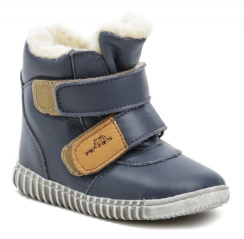 Pegres 1706 modrá dětská zimní barefoot obuv | ARNO.cz - obuv s tradicí