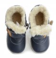 Pegres 1706 modrá dětská zimní barefoot obuv | ARNO.cz - obuv s tradicí