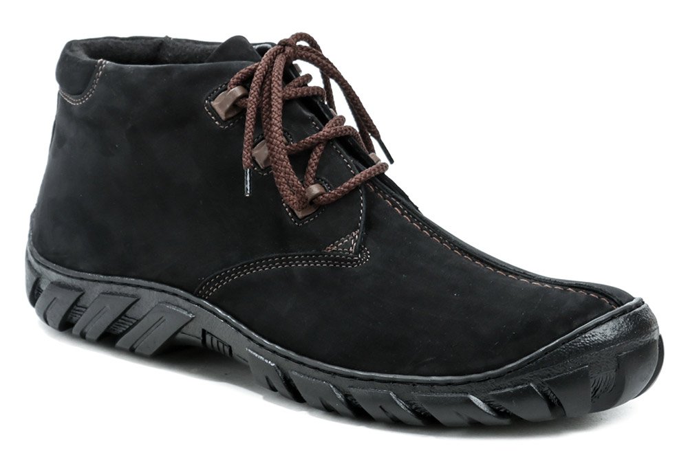 Koma 80 černé pánské nadměrné zimní boty EUR 48