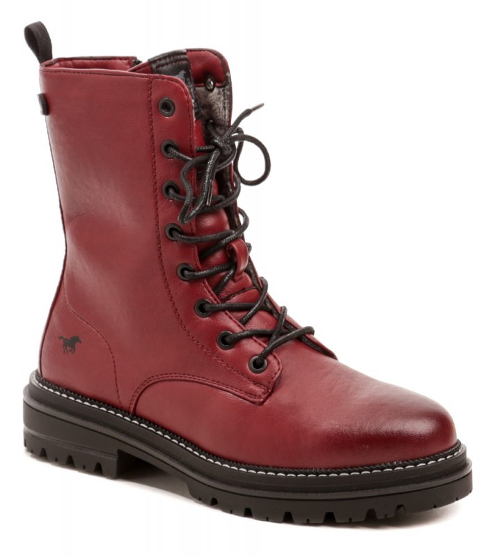 Mustang 1398-507-5 červená dámská zimní obuv | ARNO.cz - obuv s tradicí