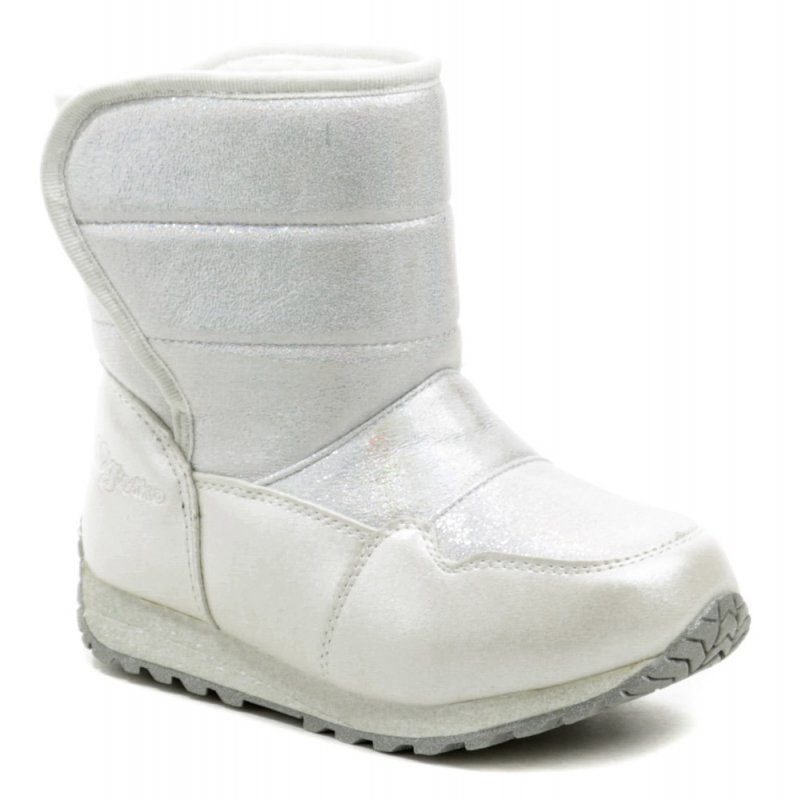 Wojtylko 4Z21032 bílé třpytivé dětské zimní sněhulky | ARNO.cz - obuv s tradicí