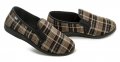 Rogallo 4320-022 hnědé kárované pánské zimní papuče | ARNO.cz - obuv s tradicí