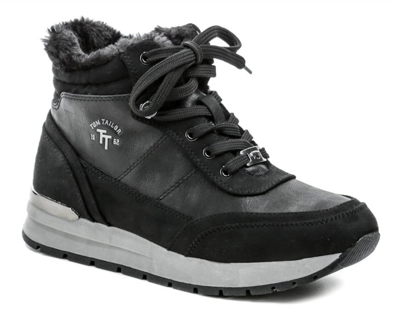 Tom Tailor 2190907 černé dámské zimní boty | ARNO.cz - obuv s tradicí