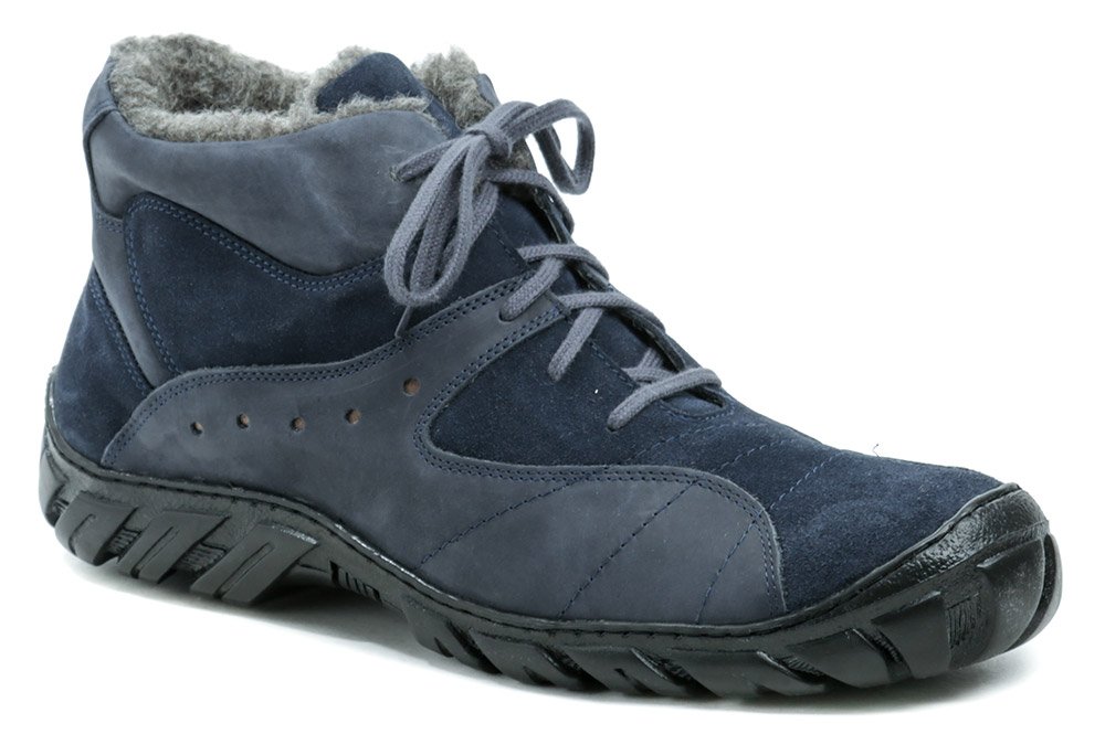 Koma 613 modré pánské nadměrné zimní boty EUR 47