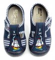 3F chlapecké modré bačkory loď 2K5-9 | ARNO.cz - obuv s tradicí