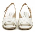 Piccadilly 153065-1 bílo béžové dámské sandály na klínku | ARNO.cz - obuv s tradicí