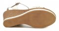 Tamaris 1-28342-28 béžové dámské sandály na klínku | ARNO.cz - obuv s tradicí