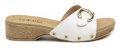 Beira Rio 8456-104 bílé dámské nazouváky na klínku | ARNO.cz - obuv s tradicí