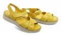 Wild 0228610B žluté dámské sandály na klínku | ARNO.cz - obuv s tradicí