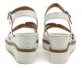 Tamaris 1-28243-28 bílé dámské sandály na klínku | ARNO.cz - obuv s tradicí
