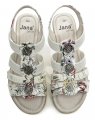 Jana 8-28165-28 bílé dámské sandály šíře H | ARNO.cz - obuv s tradicí