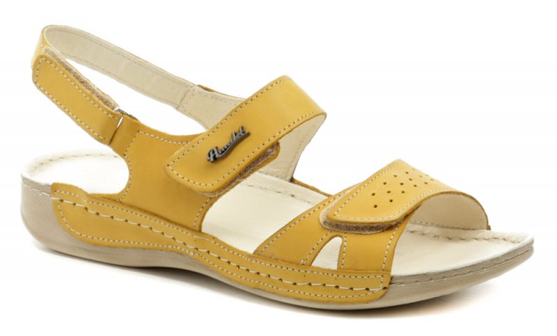 Amulet AM489 žluté dámské sandály | ARNO.cz - obuv s tradicí