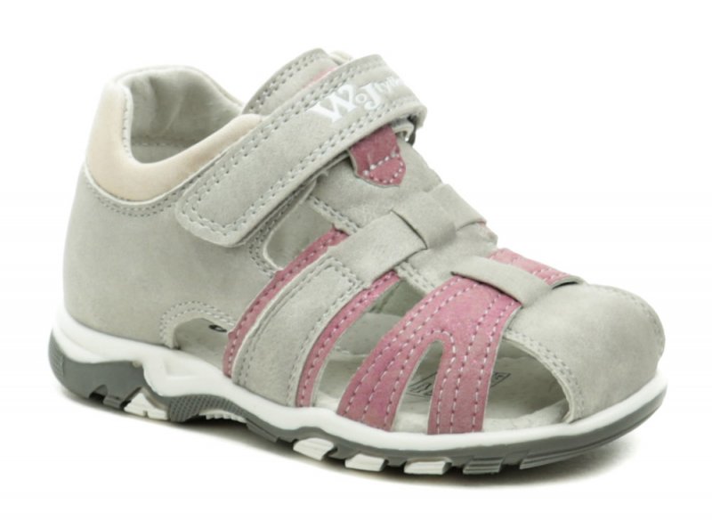 Wojtylko 1S22304 šedo růžové dětské sandálky | ARNO.cz - obuv s tradicí