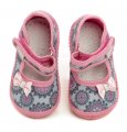 Vi-GGa-Mi růžové dětské plátěné sandálky BIANKA | ARNO.cz - obuv s tradicí