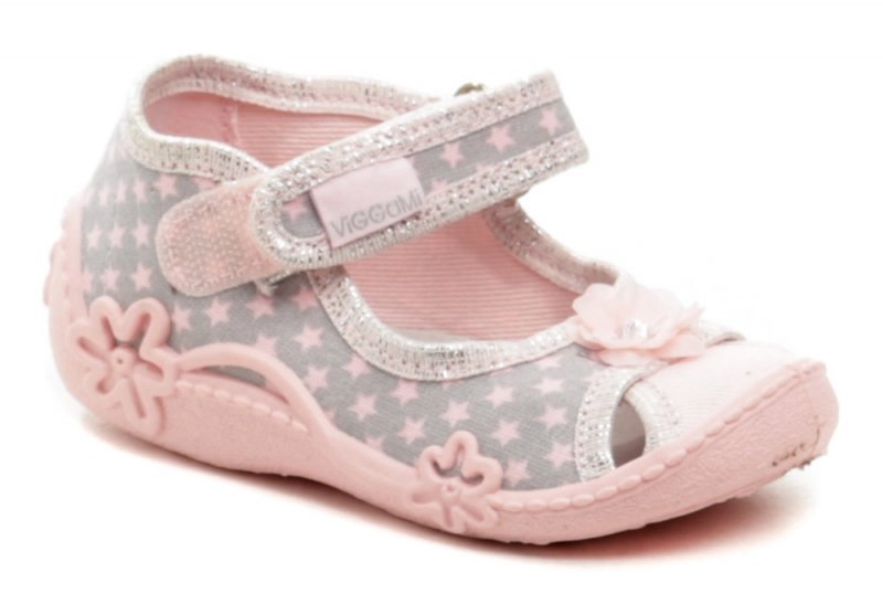 Vi-GGa-Mi BLANKA růžové dětské plátěné sandálky | ARNO.cz - obuv s tradicí
