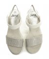 Jana 8-28662-28 světle šedé dámské sandály šíře H | ARNO.cz - obuv s tradicí