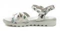 Jana 8-28660-28 bílé květové dámské sandály šíře H | ARNO.cz - obuv s tradicí
