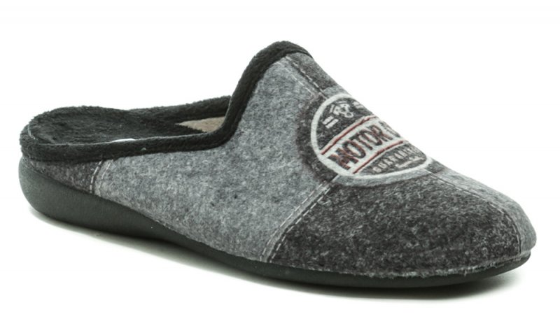 Medi Line 5064-022 šedé pánské pantofle | ARNO.cz - obuv s tradicí