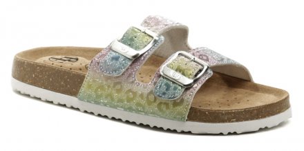 Dámská domácí a přezůvková nazouvací obuv, vyrobená z pravé přírodní kůže.