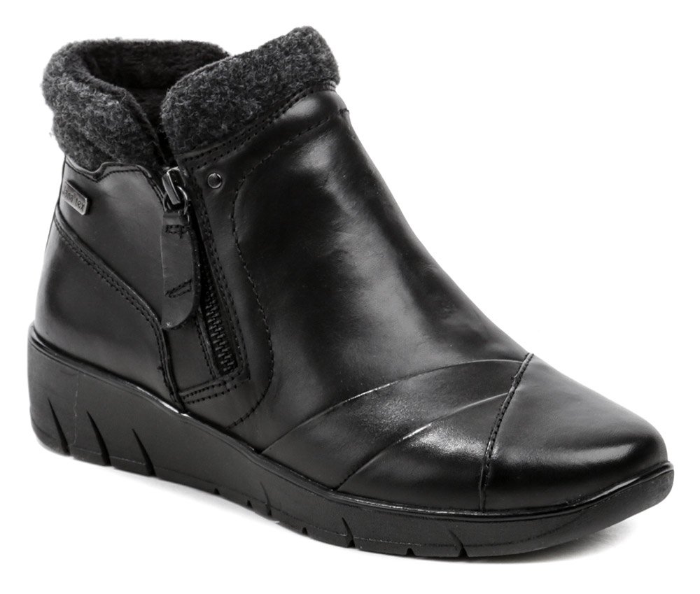 Jana 8-26461-29 černé dámské zimní boty šíře H EUR 41