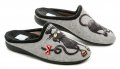 Medi Line 5009-021 šedé dámské pantofle | ARNO.cz - obuv s tradicí