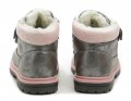 Wojtylko 1Z23022 šedo růžové dětské zimní boty | ARNO.cz - obuv s tradicí