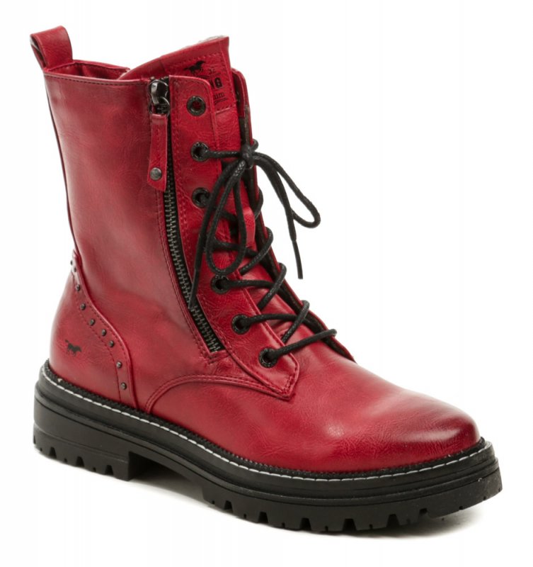 Mustang 1398-506-5 červená dámská zimní obuv | ARNO.cz - obuv s tradicí
