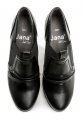 Jana 8-24462-29 černé boty na podpatku šíře H | ARNO.cz - obuv s tradicí