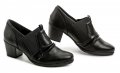 Jana 8-24462-29 černé boty na podpatku šíře H | ARNO.cz - obuv s tradicí