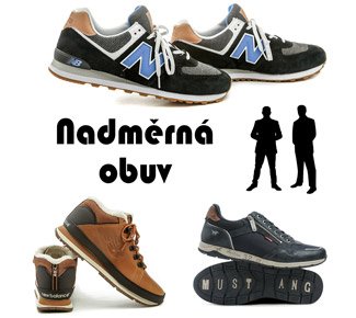 Nadměrná pánská obuv